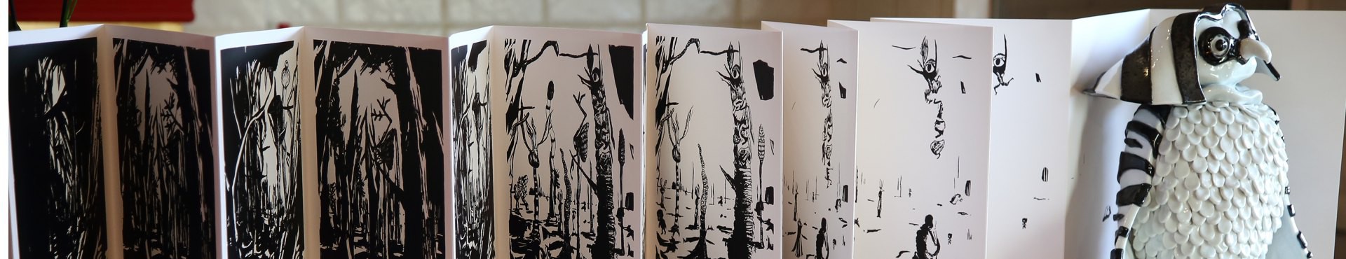 désailés forêt sérigraphie gravure sur bois livre d'artiste édition